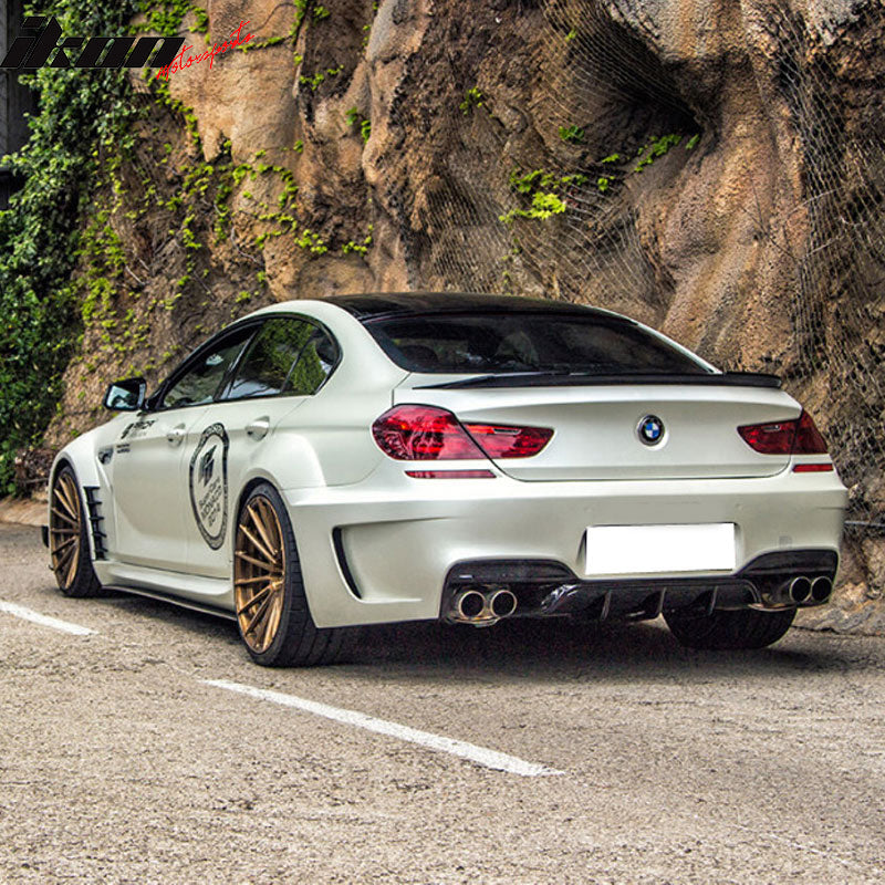 2012-18 BMW F12 6 Series Convertible Matte Black Rear Spoiler Wing ABS