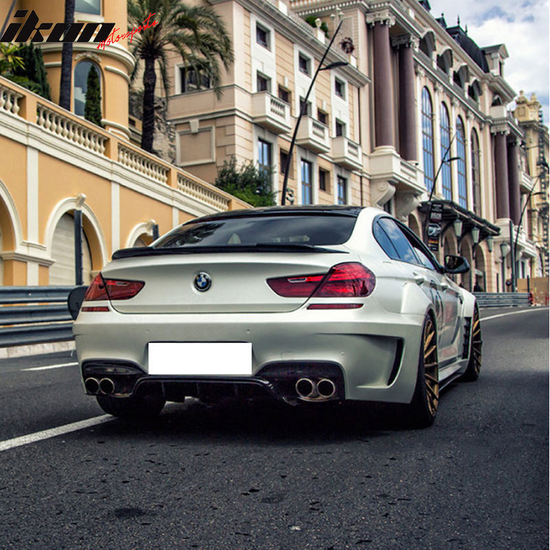 2012-18 BMW F12 6 Series Convertible Matte Black Rear Spoiler Wing ABS