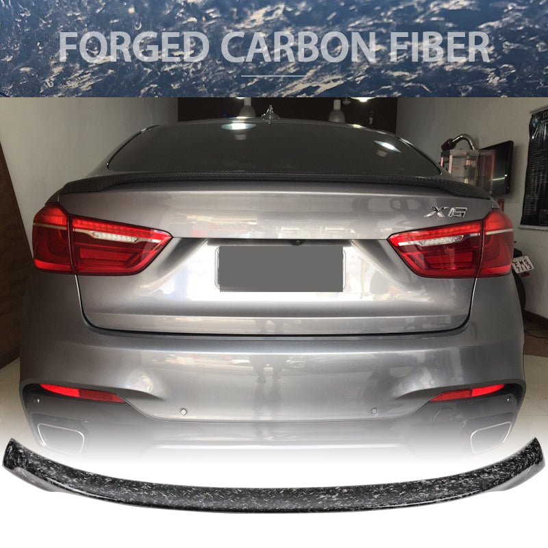 2015-2019 BMW X6 Performance Style Forged Carbon Fiber Trunk Spoiler