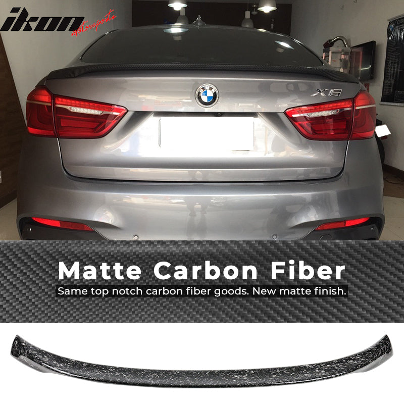 2015-2019 BMW X6 Performance Style Forged Carbon Fiber Trunk Spoiler