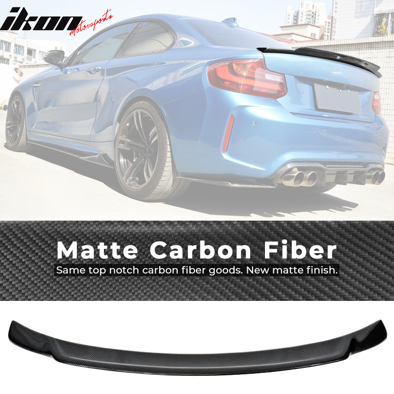 2014-2021 BMW F22 M2 EXO Style Carbon Fiber Rear Trunk Spoiler Wing
