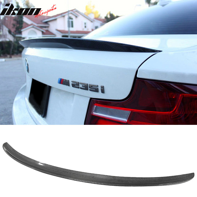 2014-2021 BMW 2-Series Performance Style Carbon Fiber Trunk Spoiler