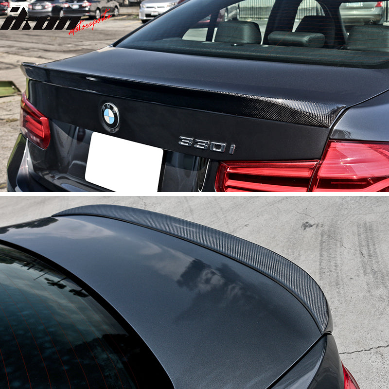 2012-2018 BMW F30 3 Series F80 M3 A Style Carbon Fiber Trunk Spoiler