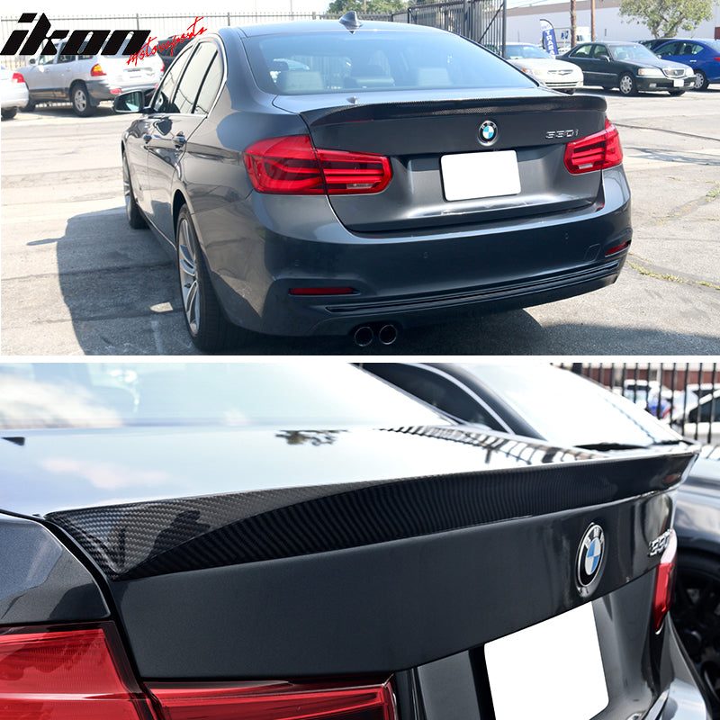 2012-2018 BMW F30 3 Series F80 M3 A Style Carbon Fiber Trunk Spoiler