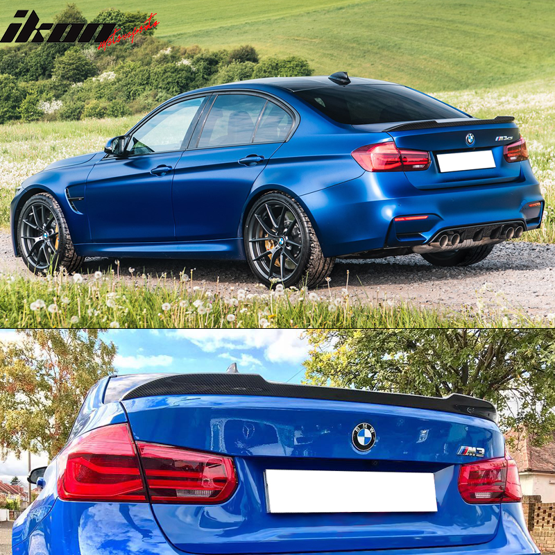 2012-2018 BMW F30 Sedan F80 M3 CS Style Carbon Fiber Trunk Spoiler