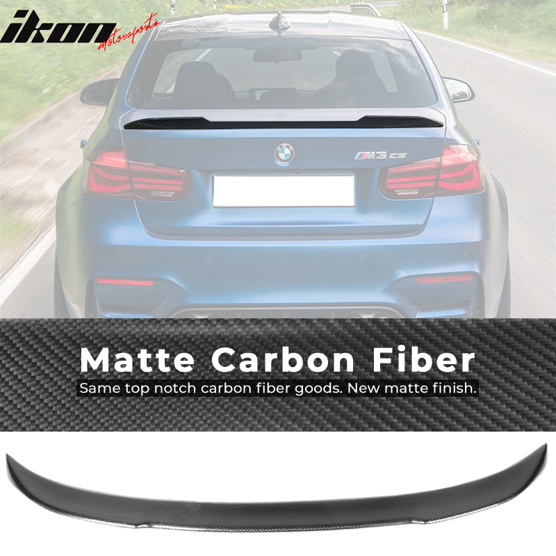 2012-2018 BMW F30 Sedan F80 M3 CS Style Carbon Fiber Trunk Spoiler