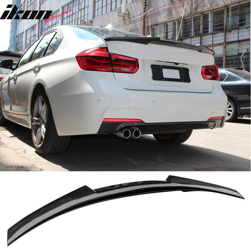 2012-2020 BMW 3-Series F30 F80 M4 Style Carbon Fiber Trunk Spoiler