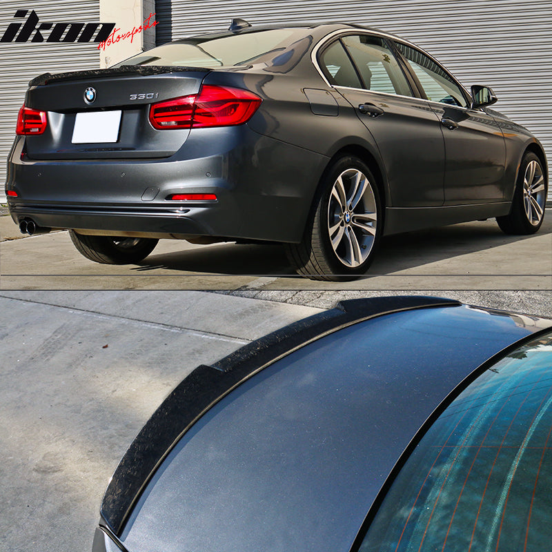 2012-2020 BMW 3-Series F30 F80 M4 Style Carbon Fiber Trunk Spoiler