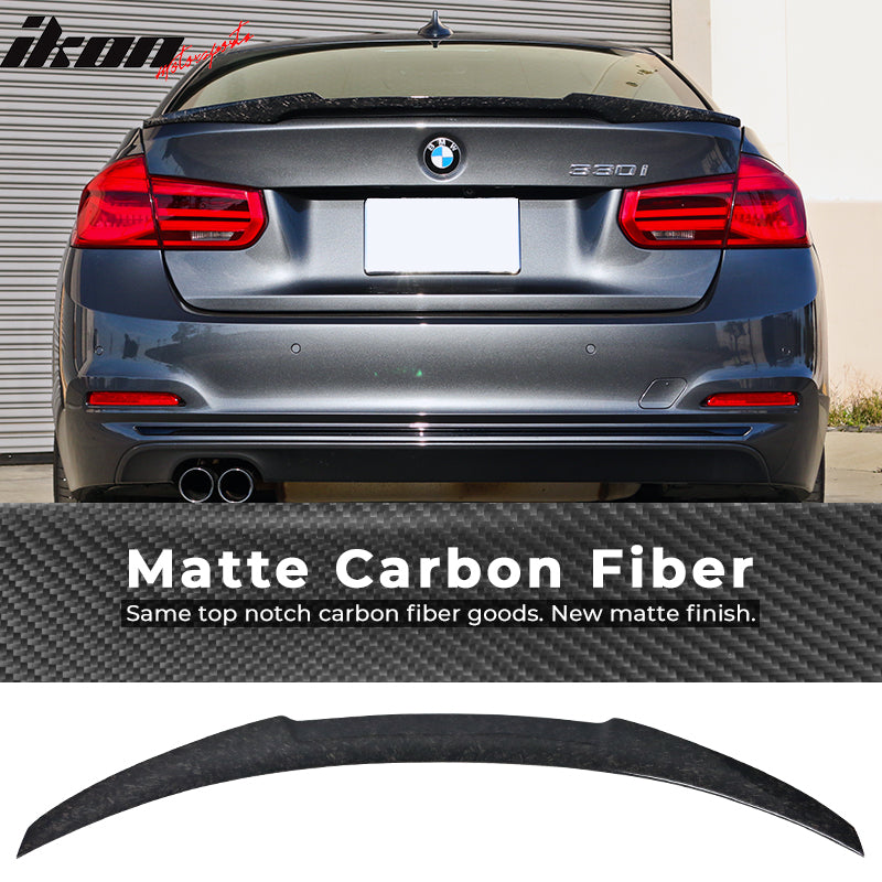 2012-2020 BMW 3-Series F30 F80 M4 Style Carbon Fiber Trunk Spoiler