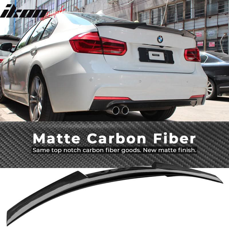 2012-2020 BMW 3-Series F30 F80 M4 Style Carbon Fiber Trunk Spoiler