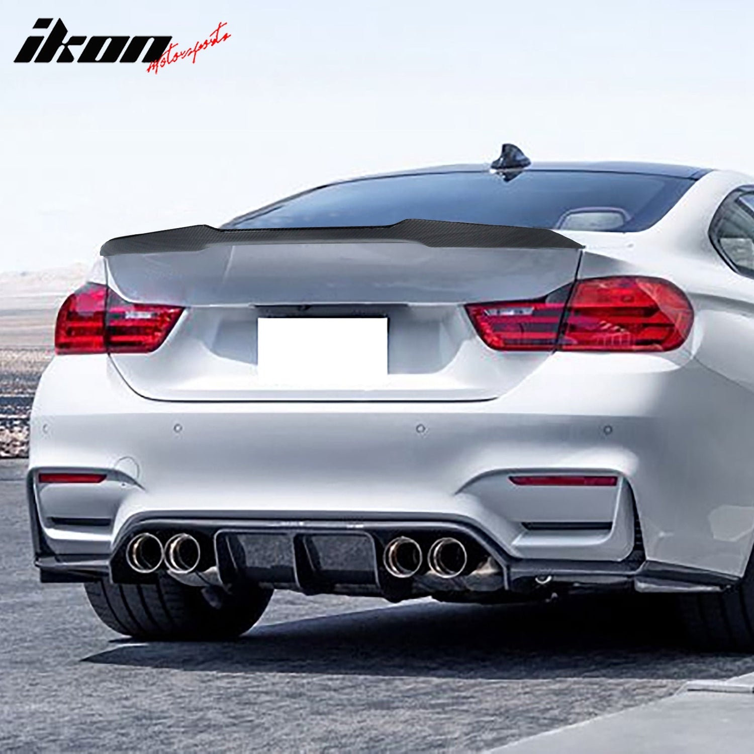 2015-2020 BMW F82 M4 Coupe V Style Rear Spoiler Wing Carbon Fiber Lip