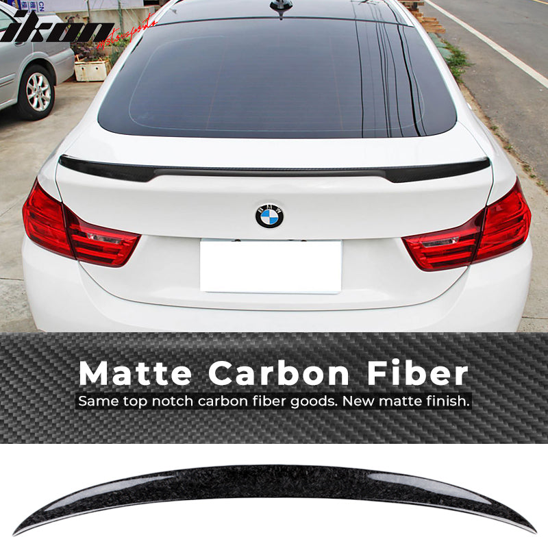 2015-2020 BMW F36 Gran Coupe V Style Forged Carbon Fiber Trunk Spoiler