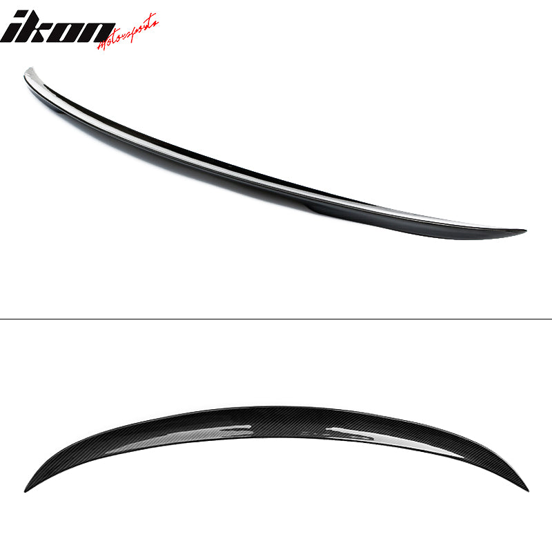 2012-2020 BMW F30 F80 P Style Carbon Fiber Red Clear Rear Spoiler Wing