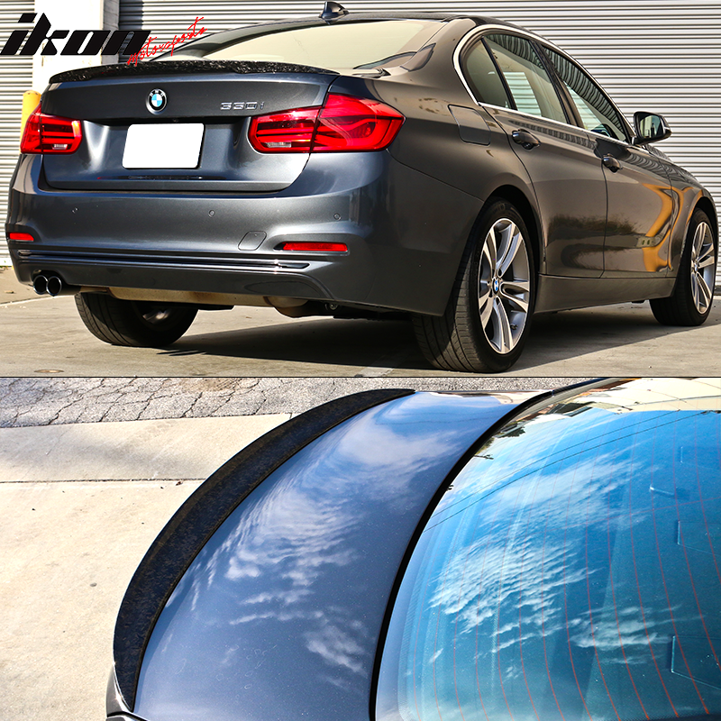 2012-2018 BMW F30 F80 P Style Forged Carbon Fiber Trunk Spoiler