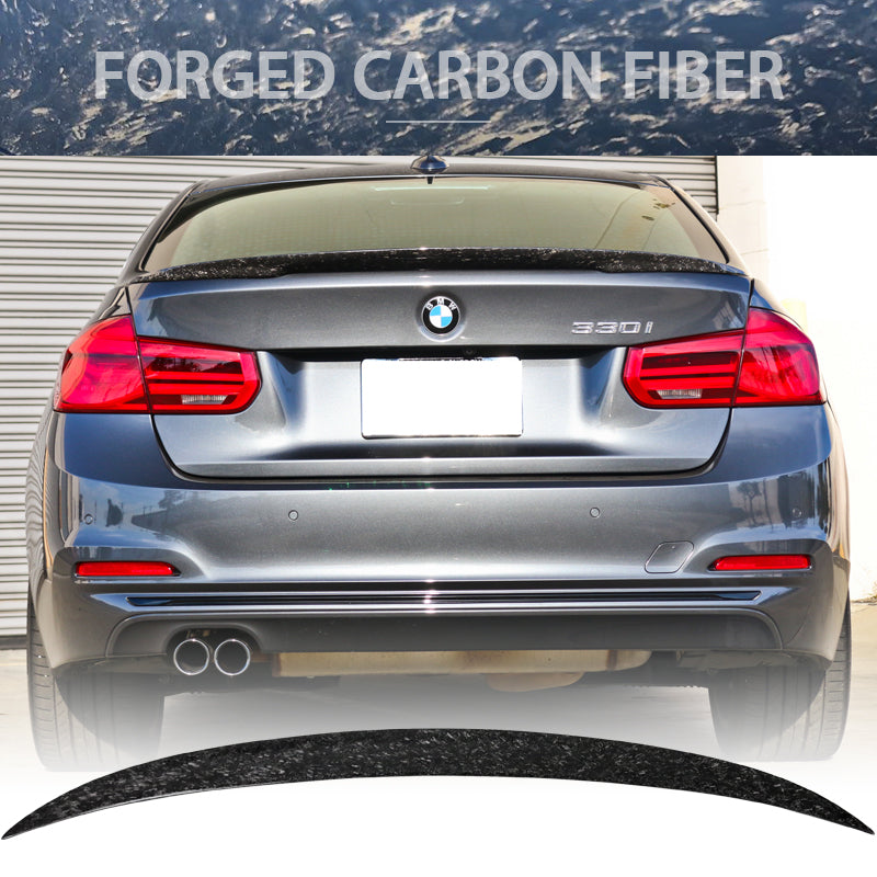 2012-2018 BMW F30 F80 P Style Forged Carbon Fiber Trunk Spoiler