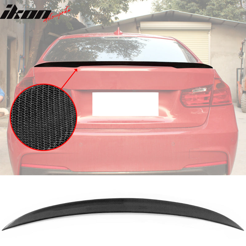 2012-2020 BMW 3-Series F30 F80 P Style Carbon Fiber Trunk Spoiler Wing