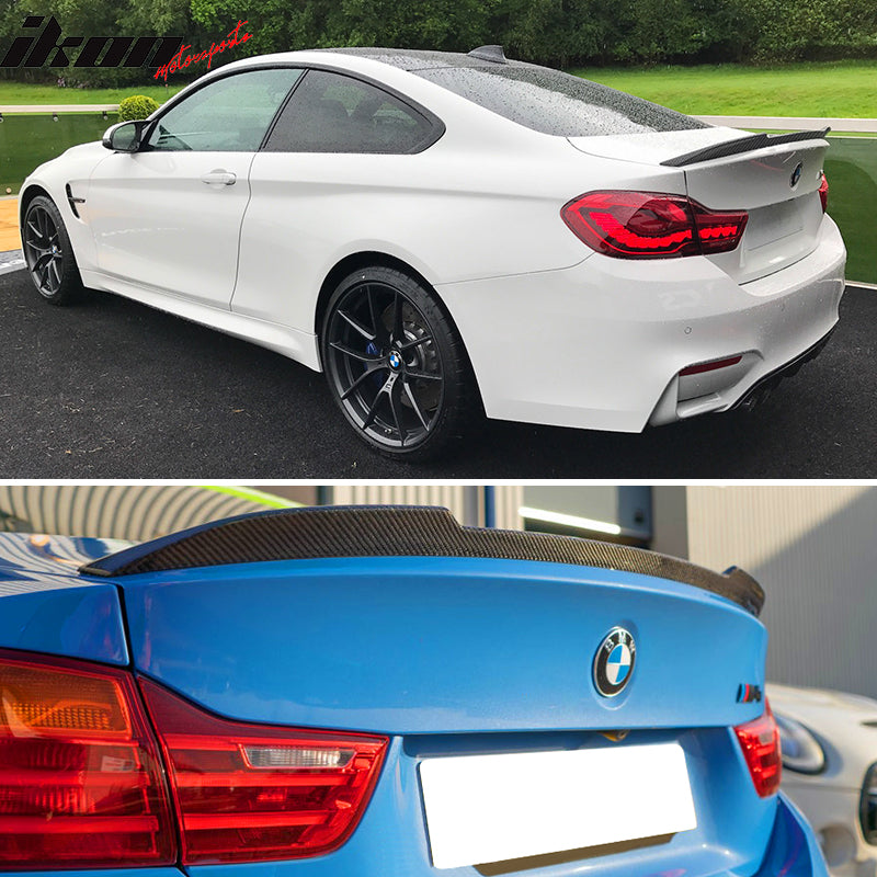 2015-2020 BMW F82 M4 CS Style Carbon Fiber Rear Trunk Spoiler Wing