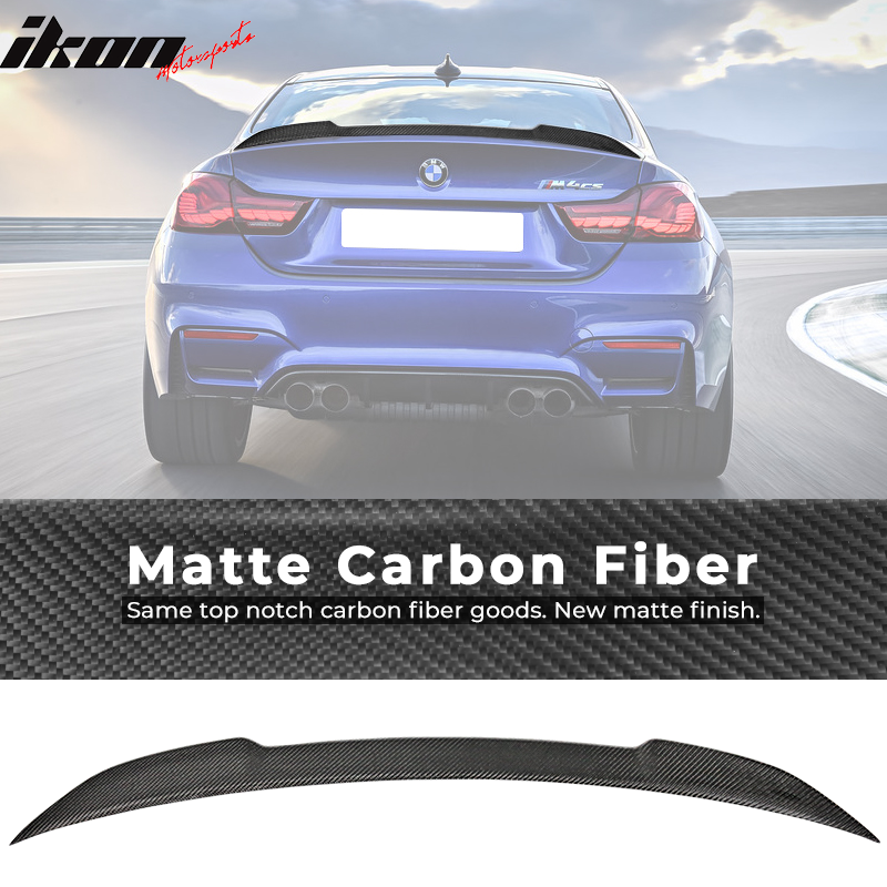 2015-2020 BMW F82 M4 CS Style Carbon Fiber Rear Trunk Spoiler Wing