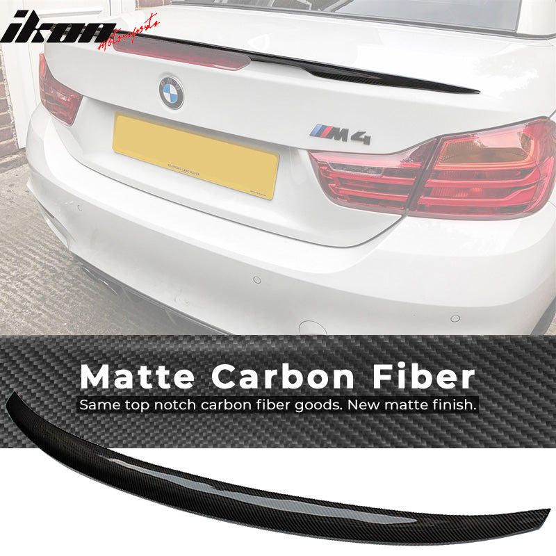 2014-2017 BMW 4-Series Performance Style Carbon Fiber Trunk Spoiler