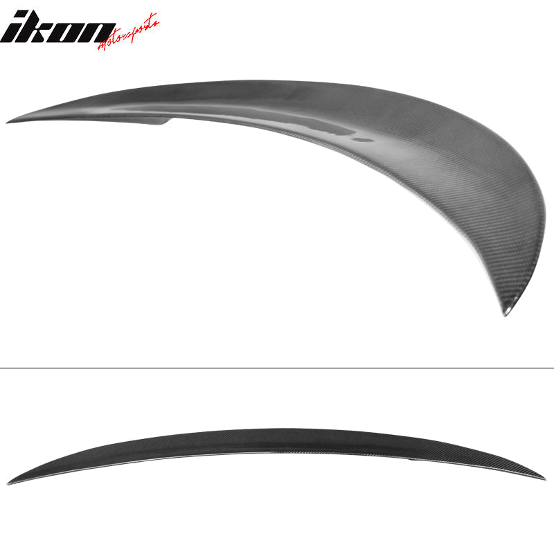14-21 BMW F87 M2 F22 P Style Red Clear Rear Spoiler Wing Carbon Fiber
