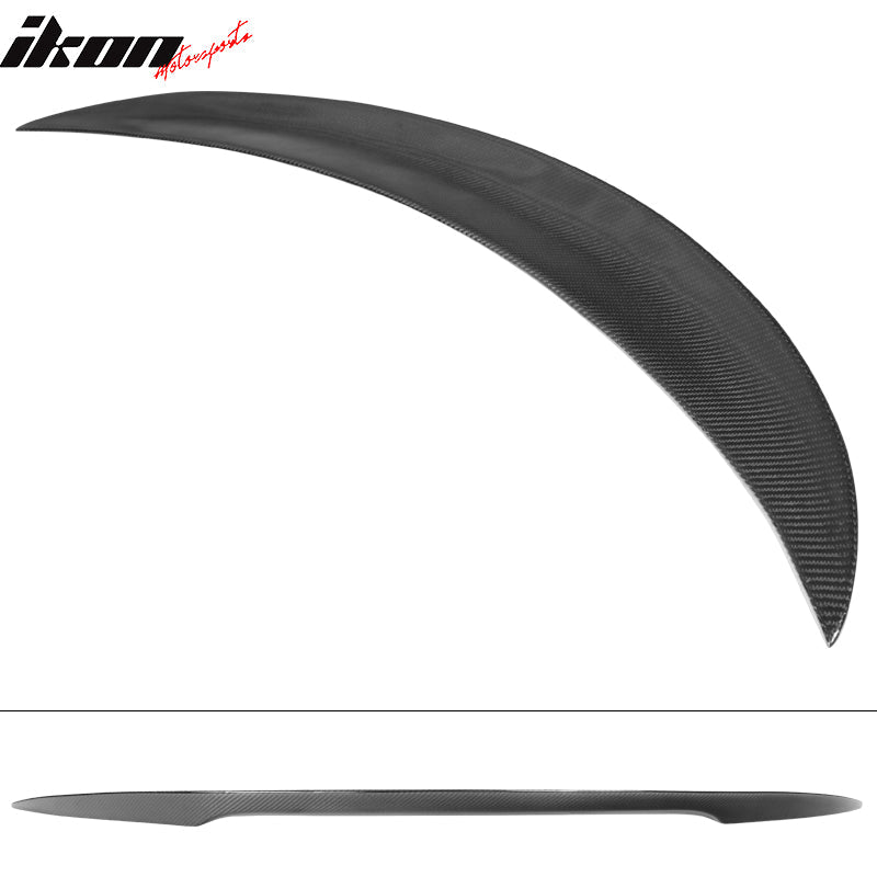 14-21 BMW F87 M2 F22 P Style Red Clear Rear Spoiler Wing Carbon Fiber