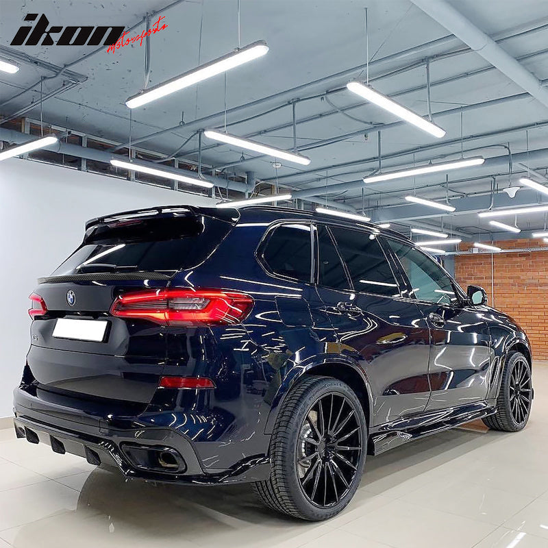 2019-23 BMW G05 X5 IKON Style Carbon Fiber Print Rear Spoiler Wing ABS