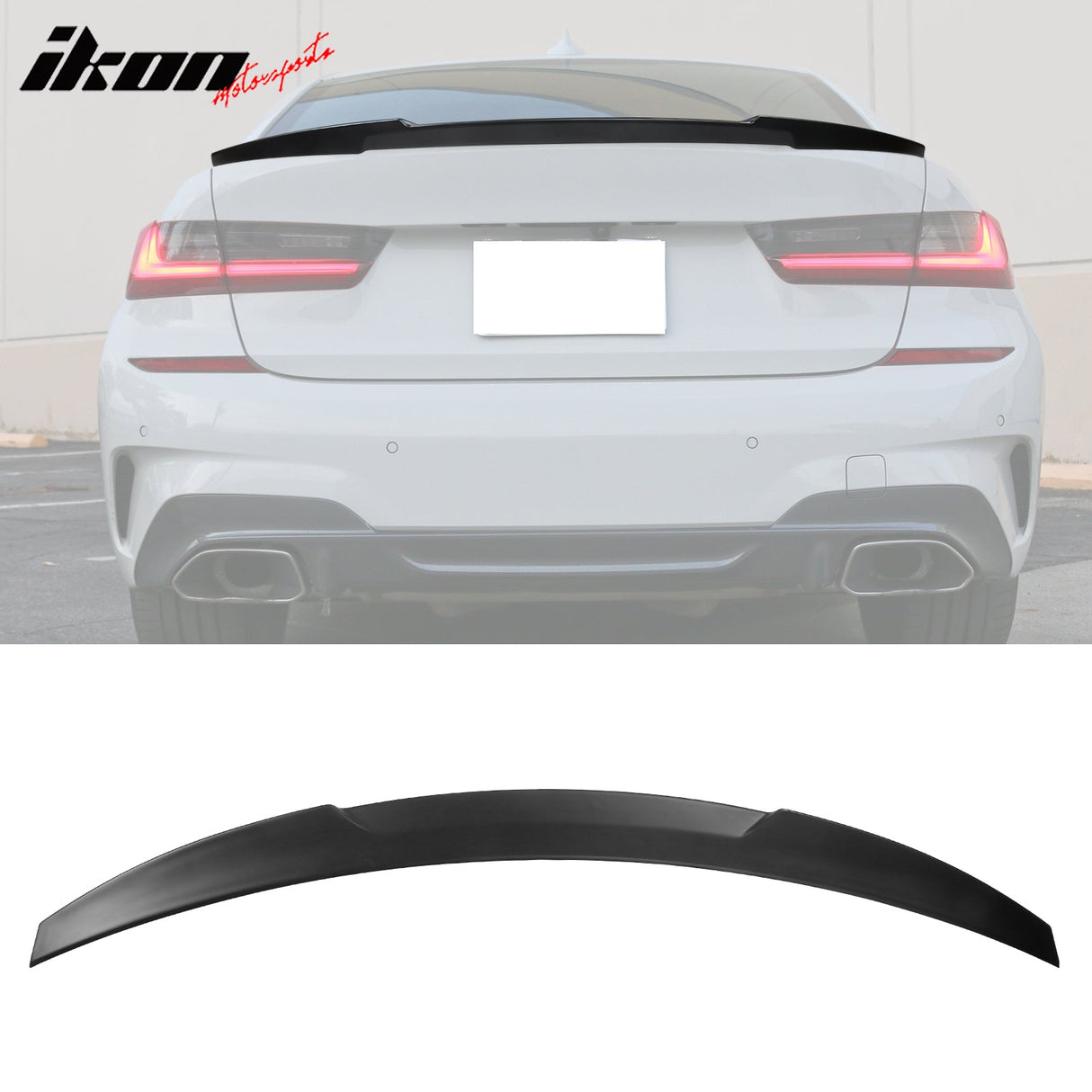 2019-2025 BMW 3 Series G20 M4 Style Gloss Black Rear Trunk Spoiler ABS