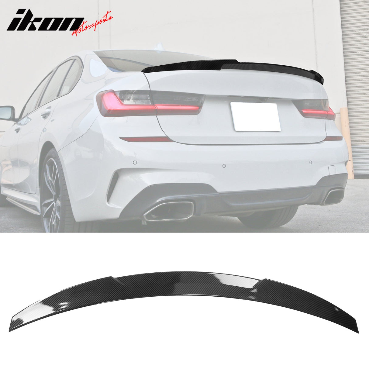 2019-2025 BMW 3 Series G20 M4 Style Gloss Black Rear Trunk Spoiler ABS