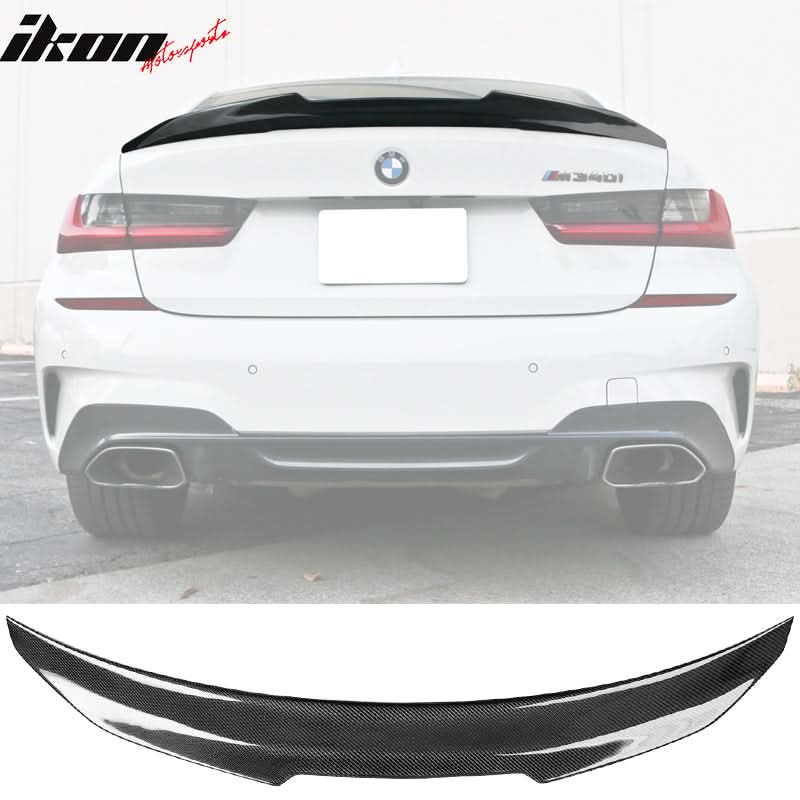 2019-2025 BMW 3 Series G20 PSM Style Rear Spoiler Wing Carbon Fiber