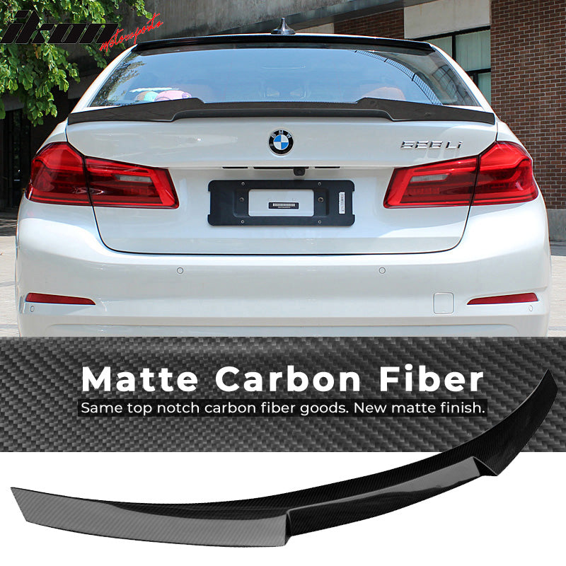 2017-2023 BMW 5-Series G30 M4 Style Carbon Fiber Trunk Spoiler