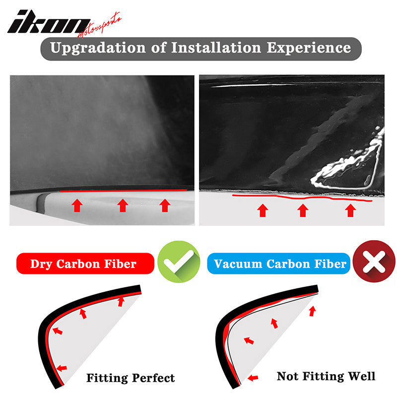 2022-2023 Benz W206 C-Class 4DR X Rear Spoiler Wing Dry Carbon Fiber