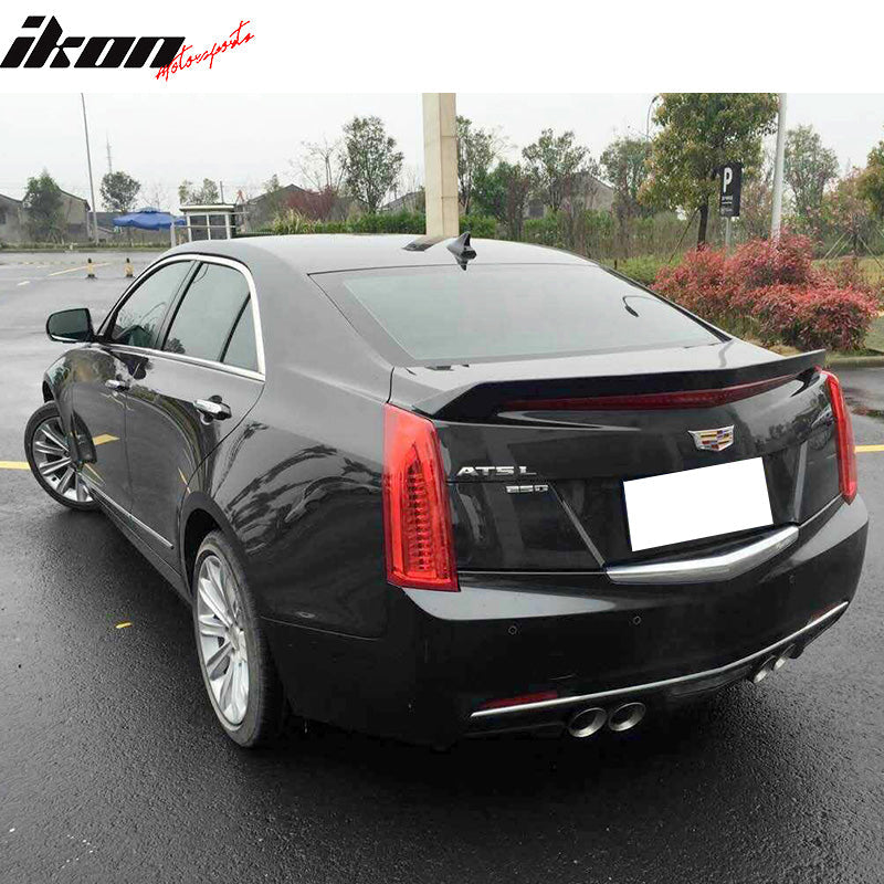 2016-2019 Cadillac ATS Sedan V Style Trunk Spoiler Wing ABS