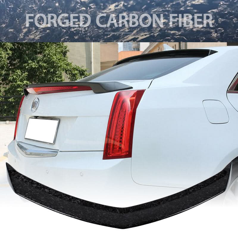 2016-2019 Cadillac ATS-V V Style Carbon Fiber Trunk Spoiler Wing