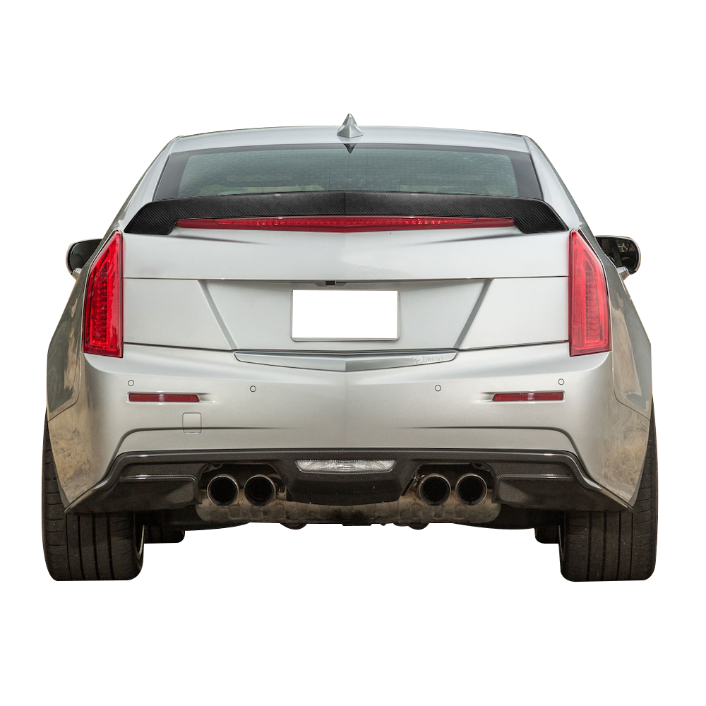 2016-2019 Cadillac ATS-V Sedan V Style Carbon Fiber Trunk Spoiler Wing
