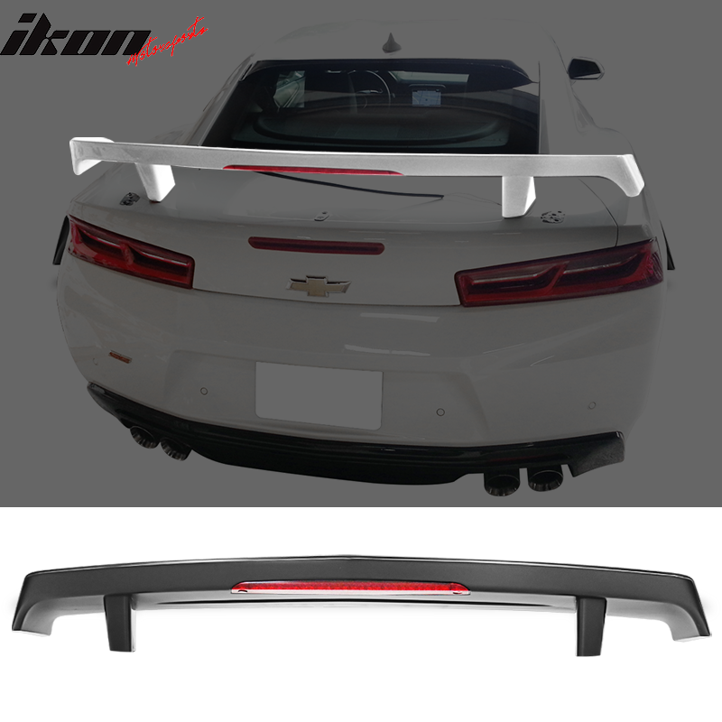 2016-2024 Chevy Camaro GM High Rear Spoiler Wing & LED 3rd Brake Light