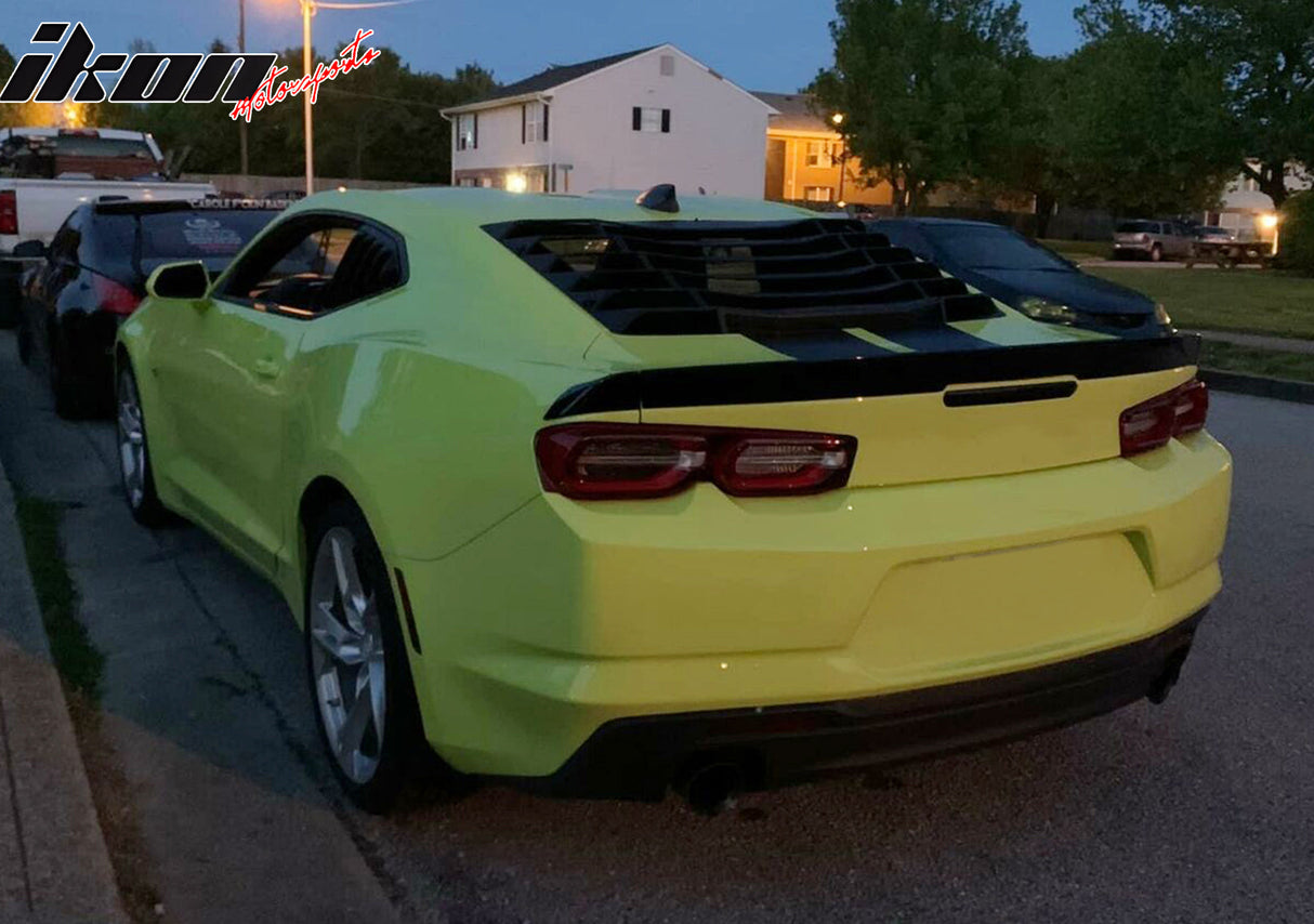 2016-2024 Chevy Camaro Unpainted ABS Rear Trunk Lid Spoiler Wing Lip