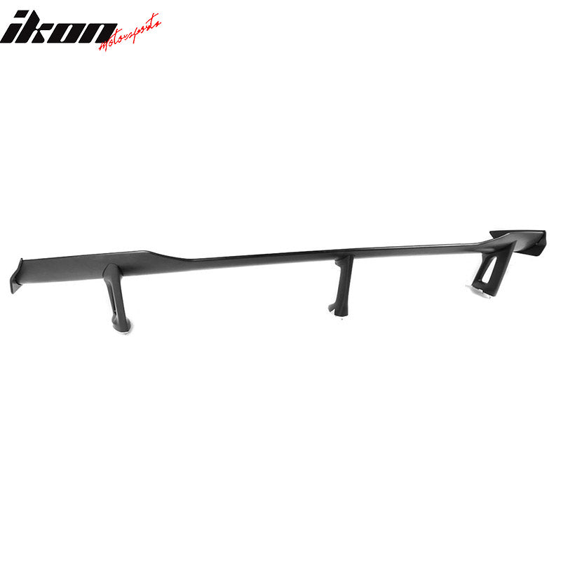 Universal Fitment 3 Post Unpainted Black Rear Spoiler Wing ABS