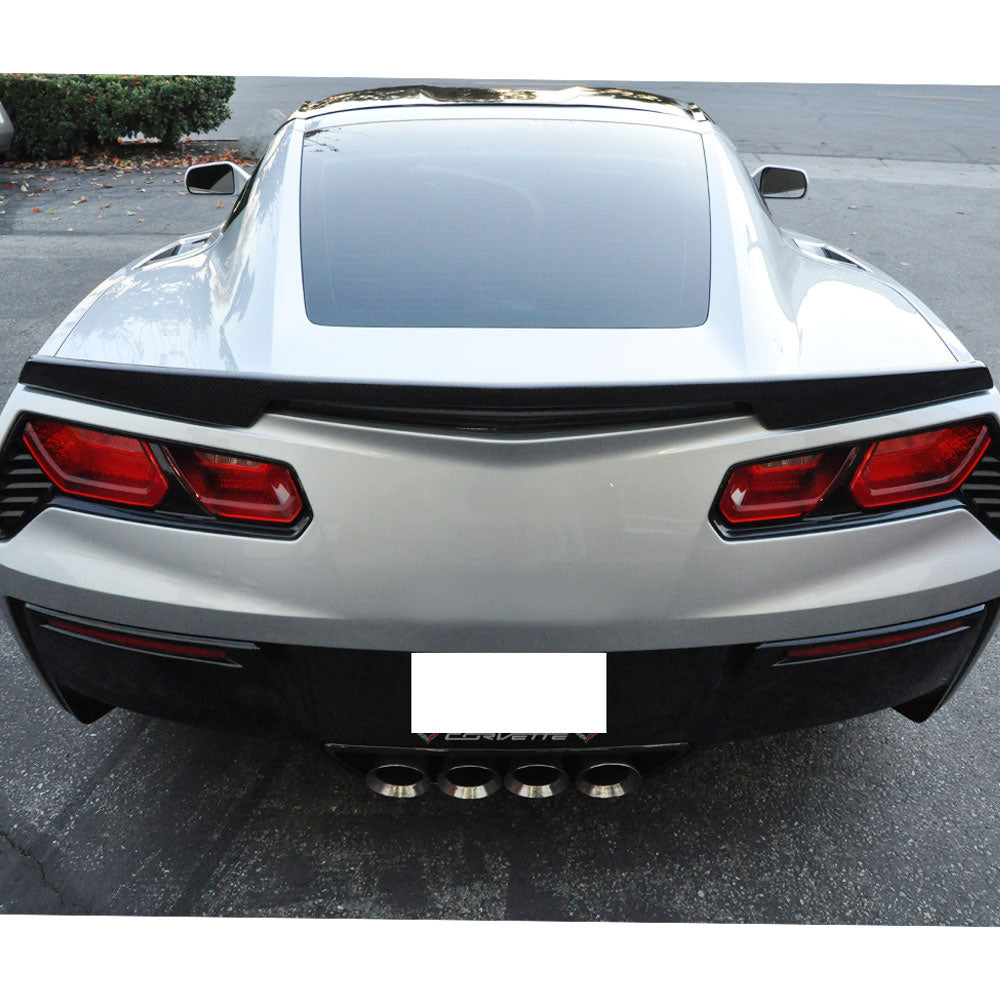 2014-2019 Chevy Corvette C7 Z51 Style Carbon Fiber Trunk Spoiler