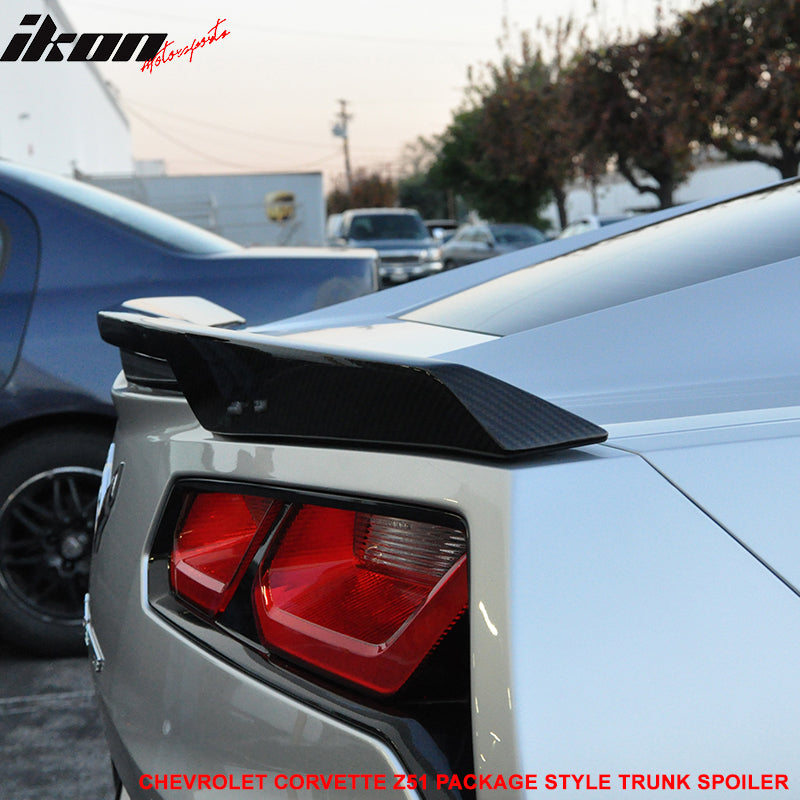 2014-2019 Chevy Corvette C7 Z51 Style Carbon Fiber Trunk Spoiler