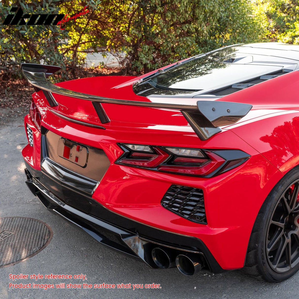 2020-2025 Chevy Corvette High Wing Trunk Spoiler Wing ABS