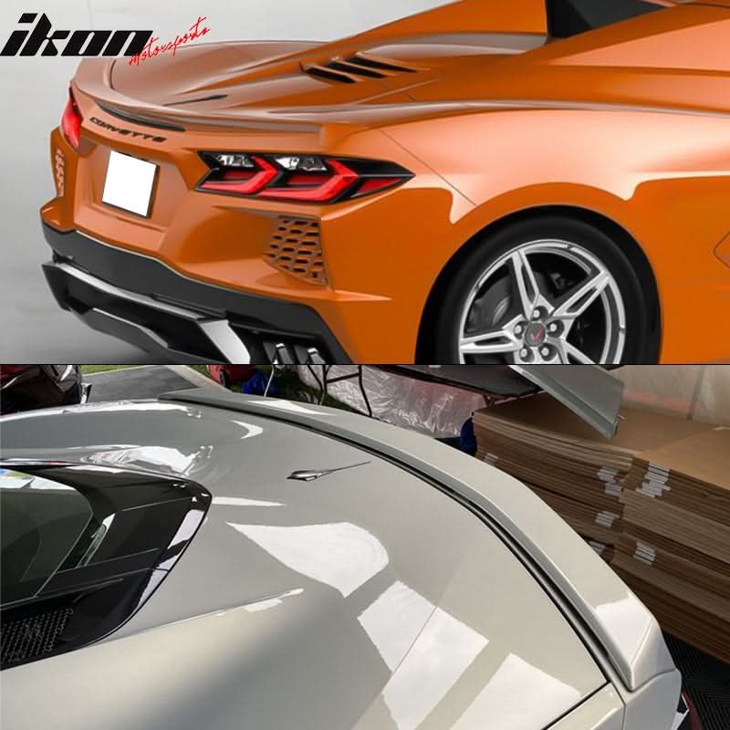 2020-2025 Chevy Corvette Z51 Low Profile Trunk Rear Spoiler ABS
