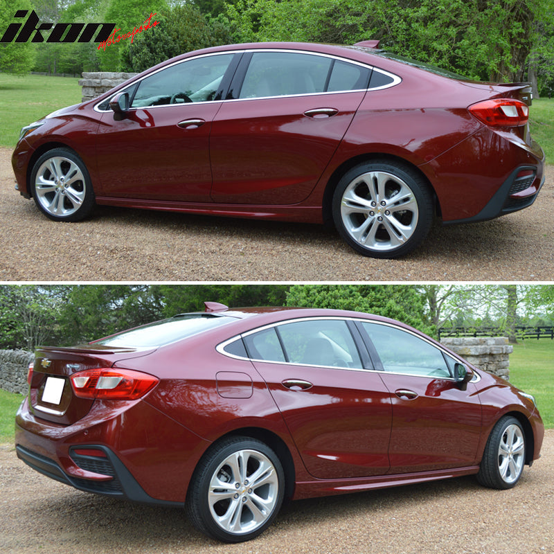 2016-2019 Chevy Cruze OEM Style Matte Black Rear Spoiler Wing ABS