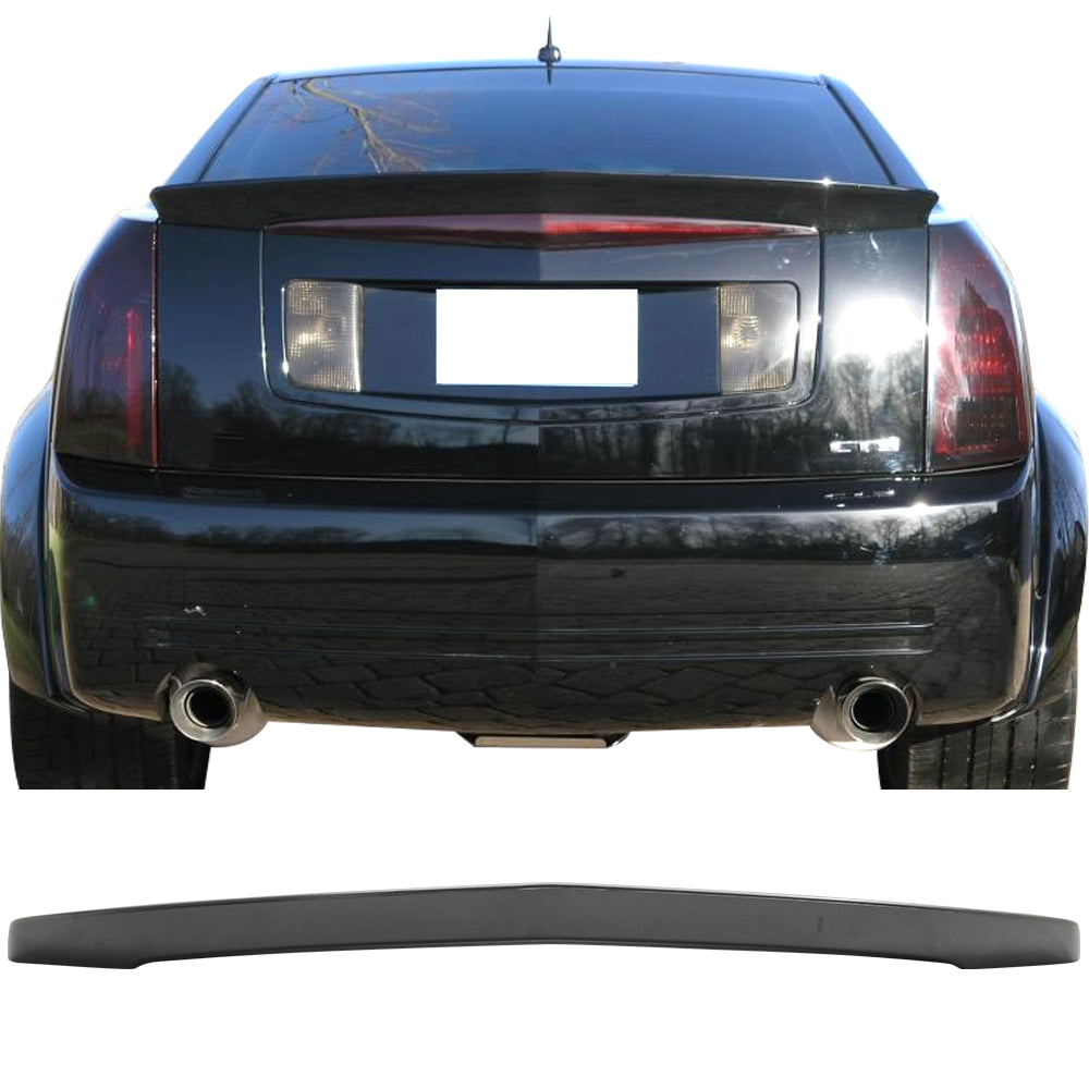 2003-2007 Cadillac CTS Sedan Painted Color ABS Rear Trunk Spoiler Wing