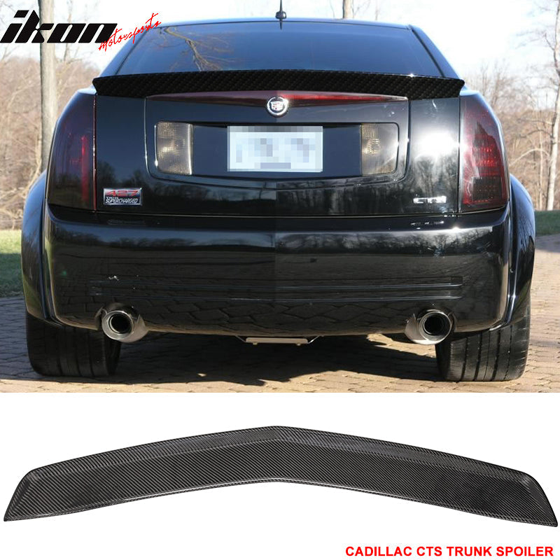 Rear Spoiler for 03-07 Cadillac CTS Sedan OE Carbon Fiber Spoiler Wing
