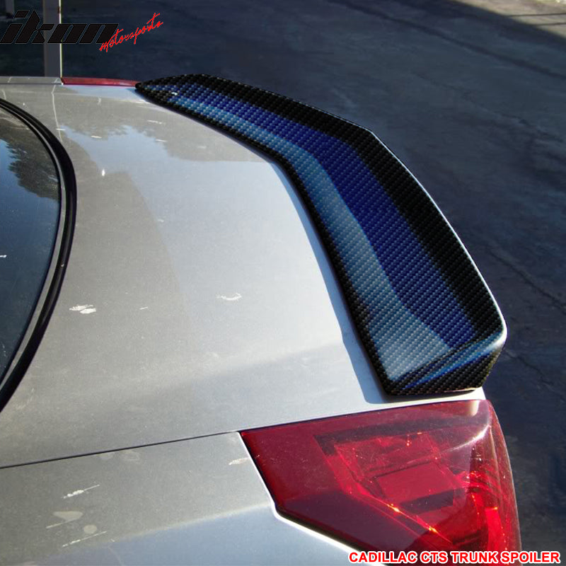 Rear Spoiler for 03-07 Cadillac CTS Sedan OE Carbon Fiber Spoiler Wing