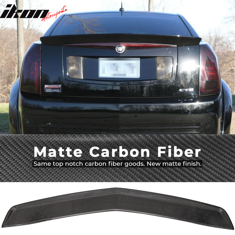 Rear Spoiler for 03-07 Cadillac CTS Sedan OE Carbon Fiber Spoiler Wing