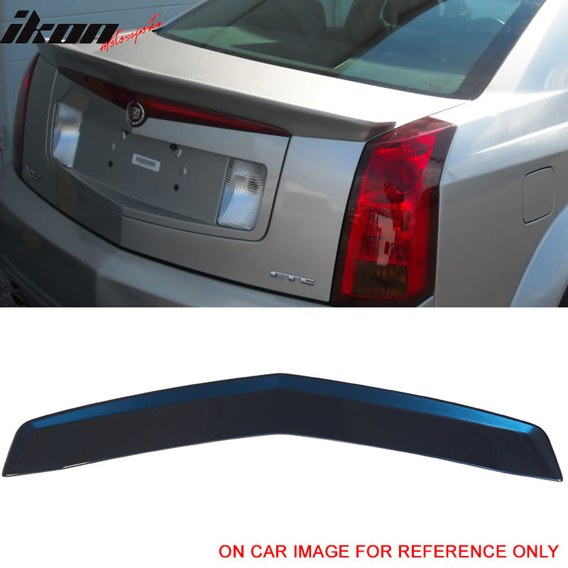 2003-2007 Cadillac CTS Sedan Painted Color ABS Rear Trunk Spoiler Wing