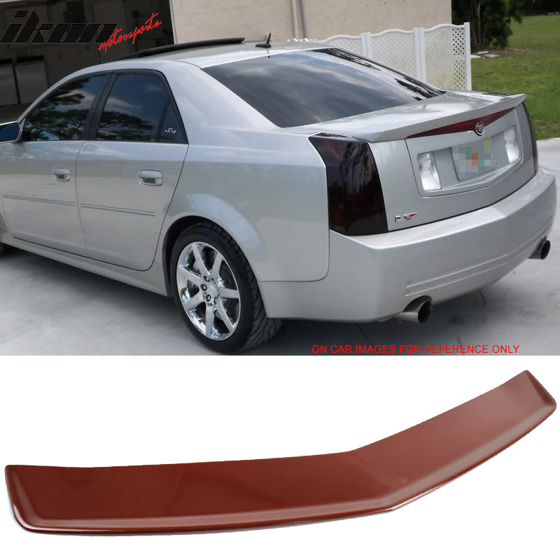 2003-2007 Cadillac CTS Sedan Painted Color ABS Rear Trunk Spoiler Wing