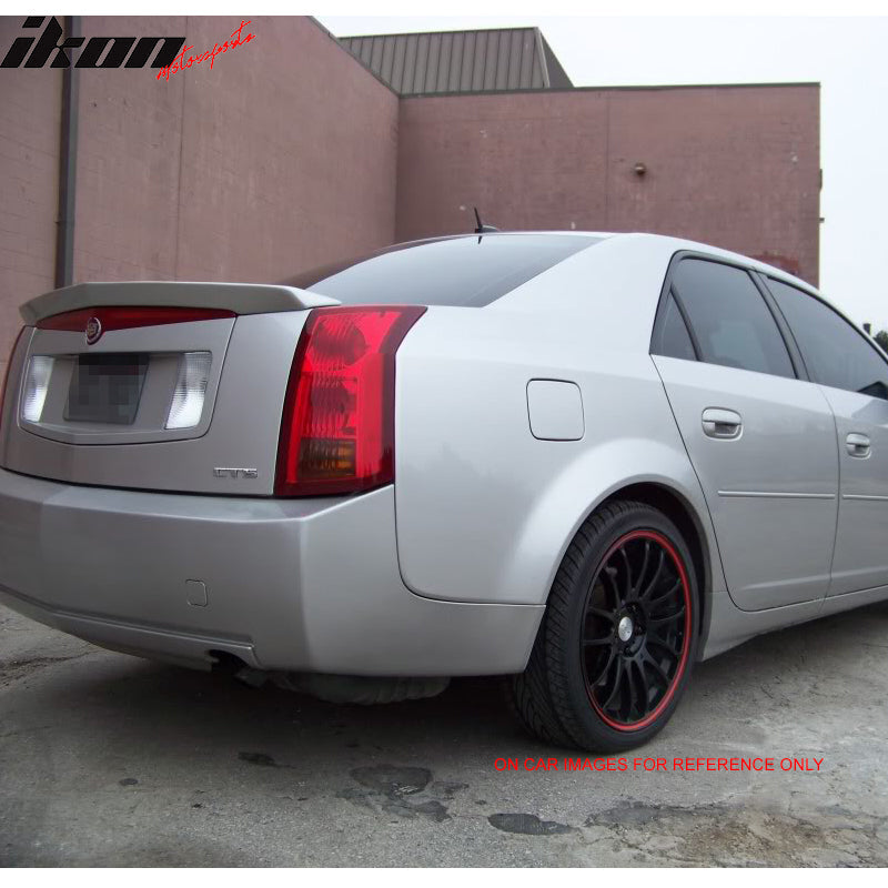 2003-2007 Cadillac CTS Sedan Painted Color ABS Rear Trunk Spoiler Wing