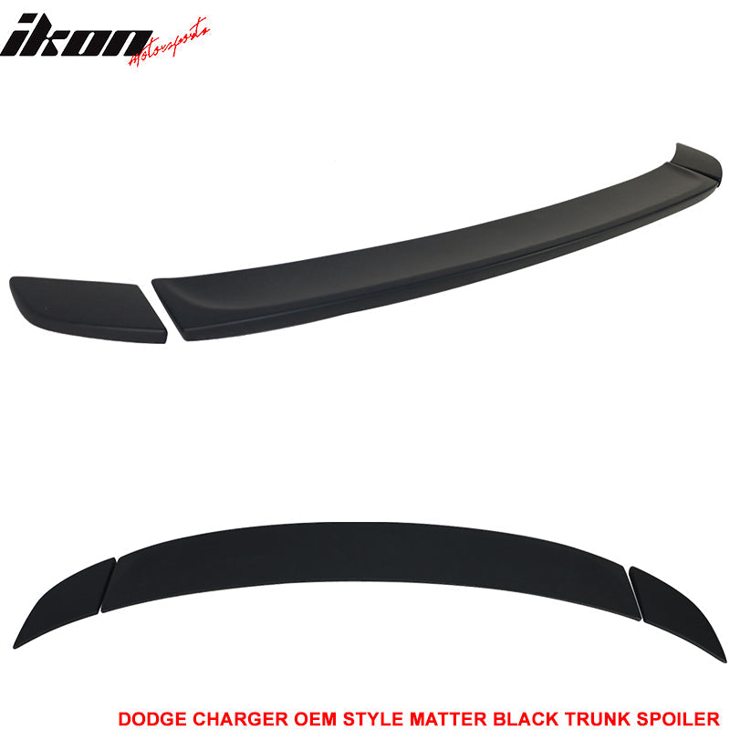 2015-2023 Dodge Charger OEM Style Painted Rear Trunk Spoiler Wing ABS